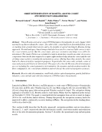 Orbit Determination of Rosetta Around Comet 67P/Churyumov-Gerasimenko