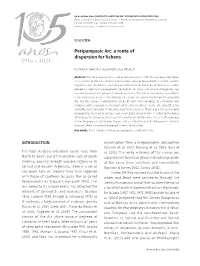 Peripampasic Arc: a Route of Dispersion for Lichens