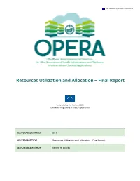 Resources Utilization and Allocation – Final Report