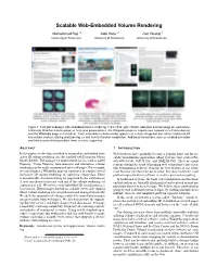 Scalable Web-Embedded Volume Rendering