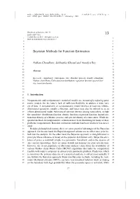 Bayesian Methods for Function Estimation
