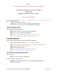 NEAT) Progress Note Suggested Clinical Data Elements (Cdes