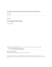 Owning Outer Space Ezra J