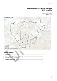 Poole North Locality Profile Narrative 2020 Template