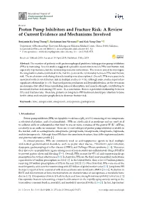 Proton Pump Inhibitors and Fracture Risk: a Review of Current Evidence and Mechanisms Involved