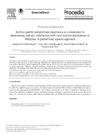 Service Quality and Previous Experience As a Moderator In