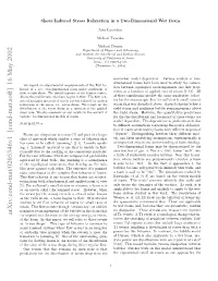 Shear-Induced Stress Relaxation in a Two-Dimensional Wet Foam