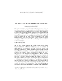 The Practice of Islamic Banking System in Sudan