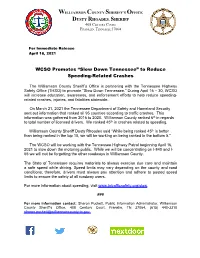 To Reduce Speeding-Related Crashes