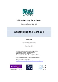 Assembling the Baroque