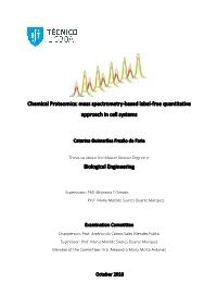 Chemical Proteomics: Mass Spectrometry-Based Label-Free Quantitative Approach in Cell Systems