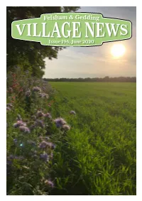 Issue 196, June 2020 from the Editor Village Hall Management Committee
