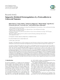 Protocadherin in Colorectal Tumours
