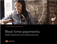 Real-Time Payments Modernizing Bank Account-Based Payments