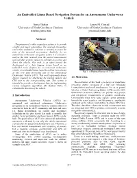 An Embedded Linux Based Navigation System for an Autonomous Underwater Vehicle