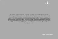 CL-Class to Us for Environment-Friendly Disposal in Accordance with the EC End-Of-Life Vehicle Directive 1
