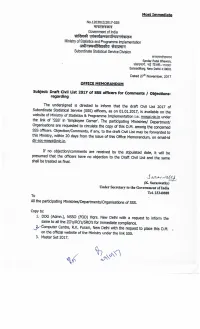 Draft Civil List 2017 of SSS Part-1