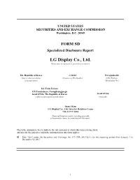 LG Display Co., Ltd. (Exact Name of Registrant As Specified in Its Charter)