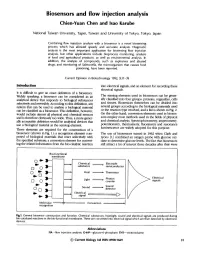 Biosensors and Flow Injection Analysis Chien-Yuan Chen and Isao Karube