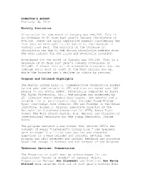 Director's Report