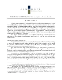 THEONOMY and ESCHATOLOGY | Some Reflections on Postmillennialism