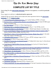Books On-Line: Complete List by Title