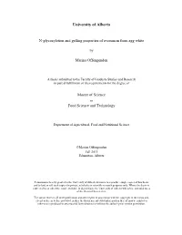 Erature and Shear Thinning Behaviour, Suggesting That Ovomucin Can Be Used As a Thickener and Stabilizer in Various Applications