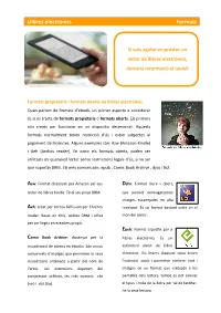 Llibres Electrònics Formats