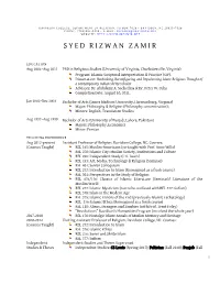 Syed Rizwan Zamir