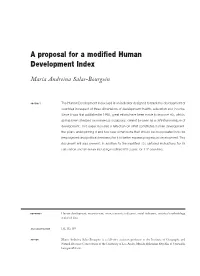 A Proposal for a Modified Human Development Index