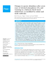 Changes in Species Abundance After Seven Years of Elevated