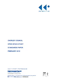 Chorley Open Space Standards Paper