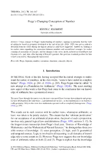 Frege's Changing Conception of Number