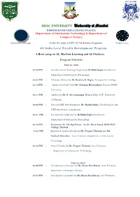 HSNC UNIVERSITY University of Mumbai KISHINCHAND CHELLARAM COLLEGE Department of Information Technology & Department of Computer Science