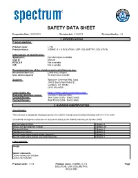Safety Data Sheet