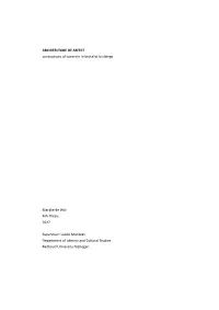 ARCHITECTURE of AFFECT Conceptions of Concrete in Brutalist Buildings