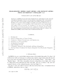 Arxiv:2004.13108V2 [Math.NT] 29 Apr 2020 N“Nta Ht Aabitfo H Edo Oui,[O1a Corollary 5.0.1