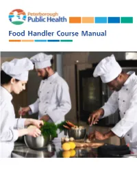 Food Handler Course Manual