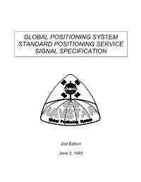GPS Standard Positioning Service Signal Specification
