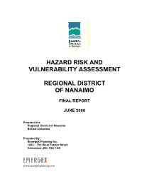 Hazard Risk and Vulnerability Assessment Regional