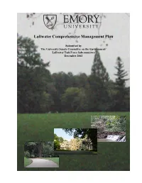 Lullwater Comprehensive Management Plan