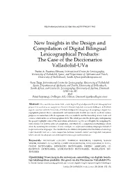 New Insights in the Design and Compilation of Digital Bilingual Lexicographical Products: the Case of the Diccionarios Valladolid-Uva Pedro A