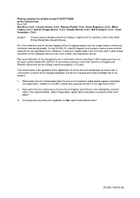 Priority Question for Written Answer
