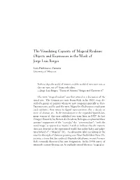 The Visualizing Capacity of Magical Realism: Objects and Expression in the Work of Jorge Luis Borges