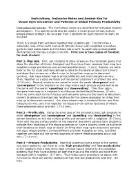 Activity Instructions, Instructor Notes and Answer