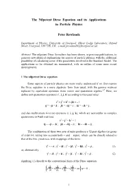 The Nilpotent Dirac Equation and Its Applications in Particle Physics
