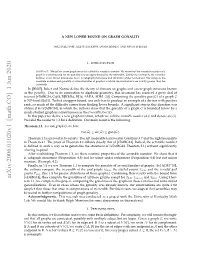 Arxiv:2006.01020V1 [Math.CO] 1 Jun 2020 V Snonempty