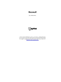 Beowulf (Prose Version)
