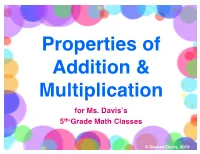 Commutative Property