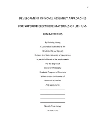 Ion Batteries